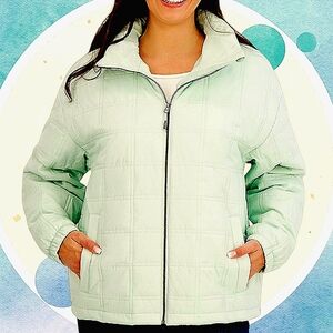 NWT XXL Thermocloud Technology Quilted Puffer Jacket w 2 Snap Close Pockets